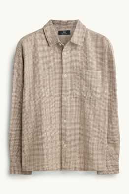Chemise - relaxed fit - col kent - à carreaux