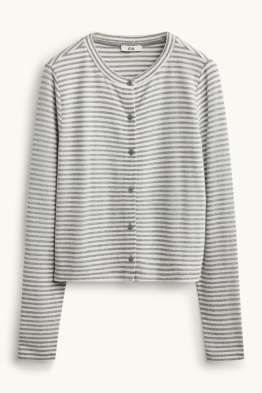 Strickjacke - gestreift