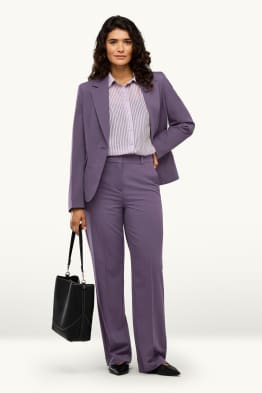 Pantalon de bureau - high waist - wide leg