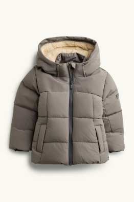 Steppjacke mit Kapuze - gefüttert - wasserabweisend