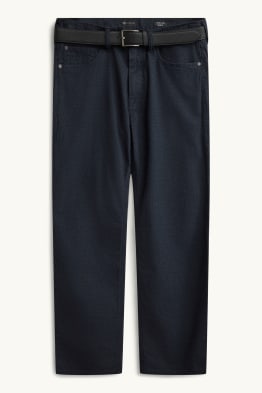 Trousers with belt - regular fit