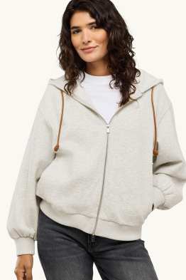 Sweatvest met capuchon