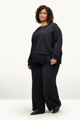 Stoffhose - High Waist - Wide Leg