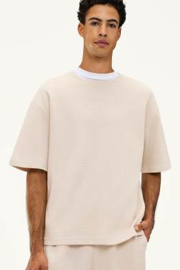 Tricou - supradimensionat - structurat