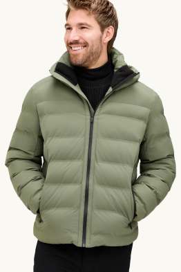 Funktions-Steppjacke mit Kapuze - gefüttert