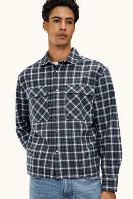 Chemise - relaxed fit - col kent - à carreaux