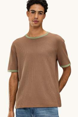 Samarreta de mànigues curtes - relaxed fit - texturada