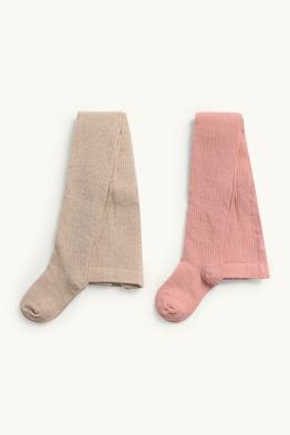 Multipack 2er - Strumpfhose - gerippt