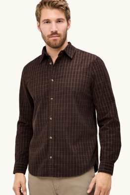 Chemise - regular fit - col kent - à carreaux