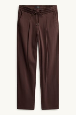 Cloth trousers - mid-rise waist - tapered fit