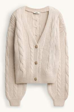Cardigan - motivo treccia