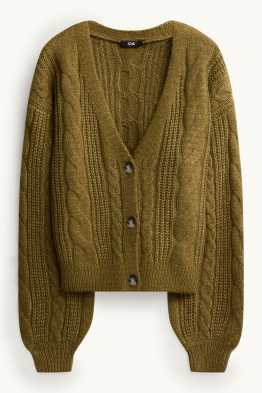 Cardigan - cable knit pattern