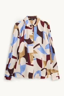 Overhemdblouse - met patroon