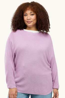 Pullover - gerippt
