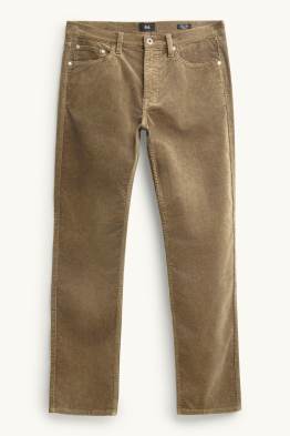 Pantaloni din catifea reiată - straight fit