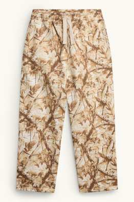 Jogginghose - Relaxed Fit - gemustert