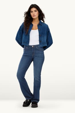 Bootcut jeans - mid waist