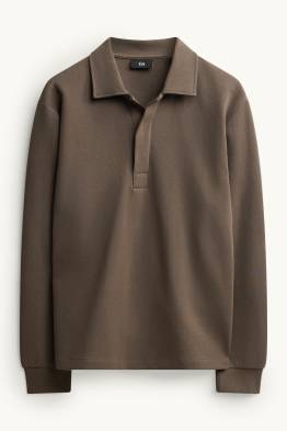 Tricou polo cu mânecă lungă - relaxed fit