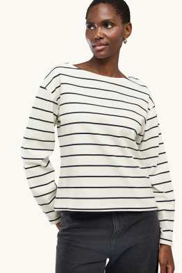 Tricou cu mânecă lungă - regular fit - cu dungi