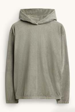 Hoodie - ribstof