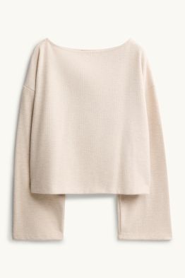 Langarmshirt - gerippt