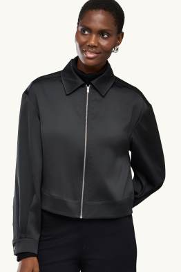 Satin bomber jacket