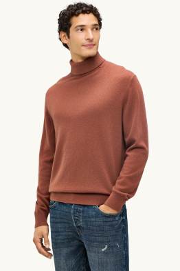 Pull à col roulé en cachemire