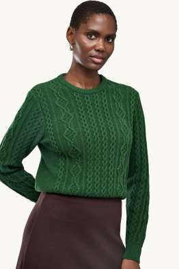 Jumper - cable knit pattern