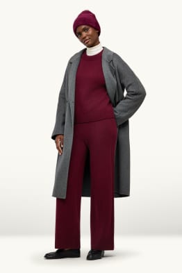 Pantaloni de trening cu conținut de cașmir - amestec de lână