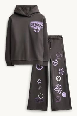 SmileyWorld® - ensemble - sweat à capuche et pantalon de jogging - 2 pièces