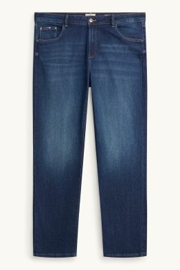 Straight jeans - mid-rise waist - LYCRA®