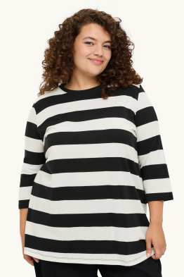 T-shirt - relaxed fit - striped - LYCRA®