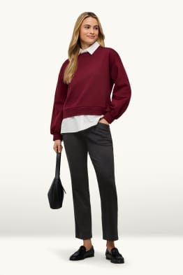 Stoffhose - Mid Waist - Tapered Fit