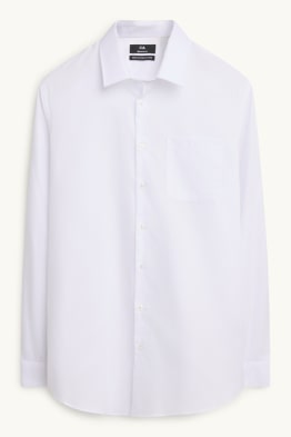Chemise de bureau - regular fit - col kent - facile à repasser