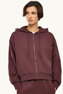 Zip-through hoodie