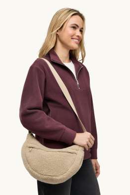 Sac à bandoulière en peluche
