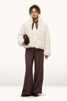 Pantalons de tela - mid waist - wide leg