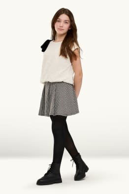 Set - rok met riem en maillot - 2-delig
