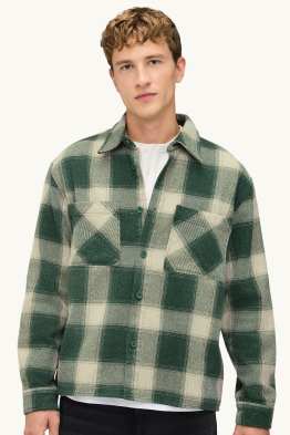 Chemise - relaxed fit - col kent - à carreaux