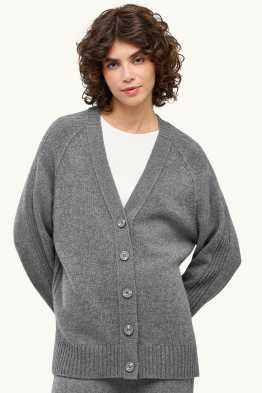 Cardigan con componente di cashmere - misto lana