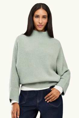 Strickpullover - gerippt