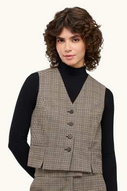 Business waistcoat - regular fit - check