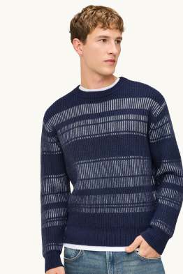 Maglione - a coste - a righe
