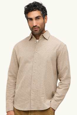 Chemise - relaxed fit - col kent - à carreaux