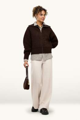 Pantalon de jogging - finition côtelée