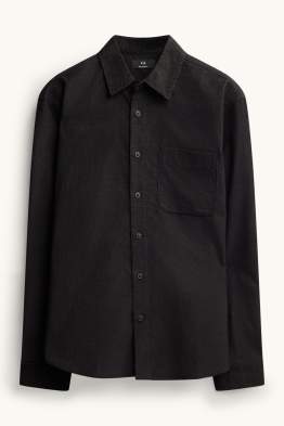 Chemise en velours côtelé - relaxed fit - col kent