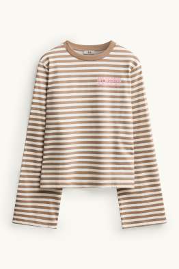 Maglia a maniche lunghe - slim fit - a righe