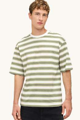 T-shirt - oversized - gestreept