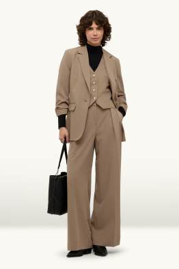 Pantalon de bureau - high waist - wide leg