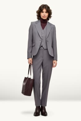 Business-Hose - Mid Waist - Cigarette Fit
